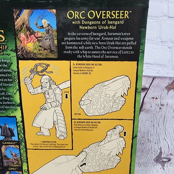 Lord Of The Rings Orc Overseer With Dungeons Of Isengard Action Figure Toybiz - Picture 8 of 10